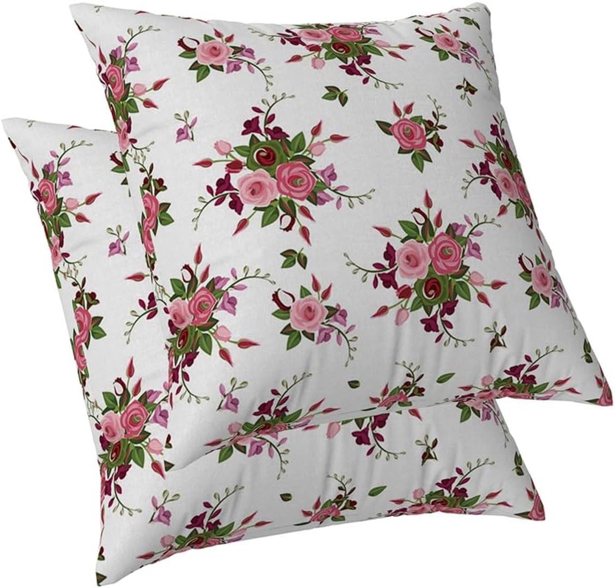 Bloemen Kussenhoes Blush Rose Blossom Vintage Kussens Abstract Landelijke Boerderij Stijl Kussensloop voor Bank - ShopVlot