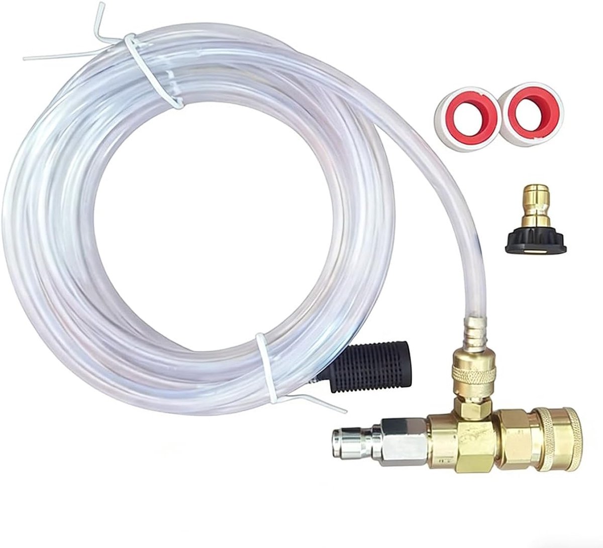 Adjustable chemical injector for pressure washer, foam dispenser with 3/8 inch quick coupler - ShopVlot