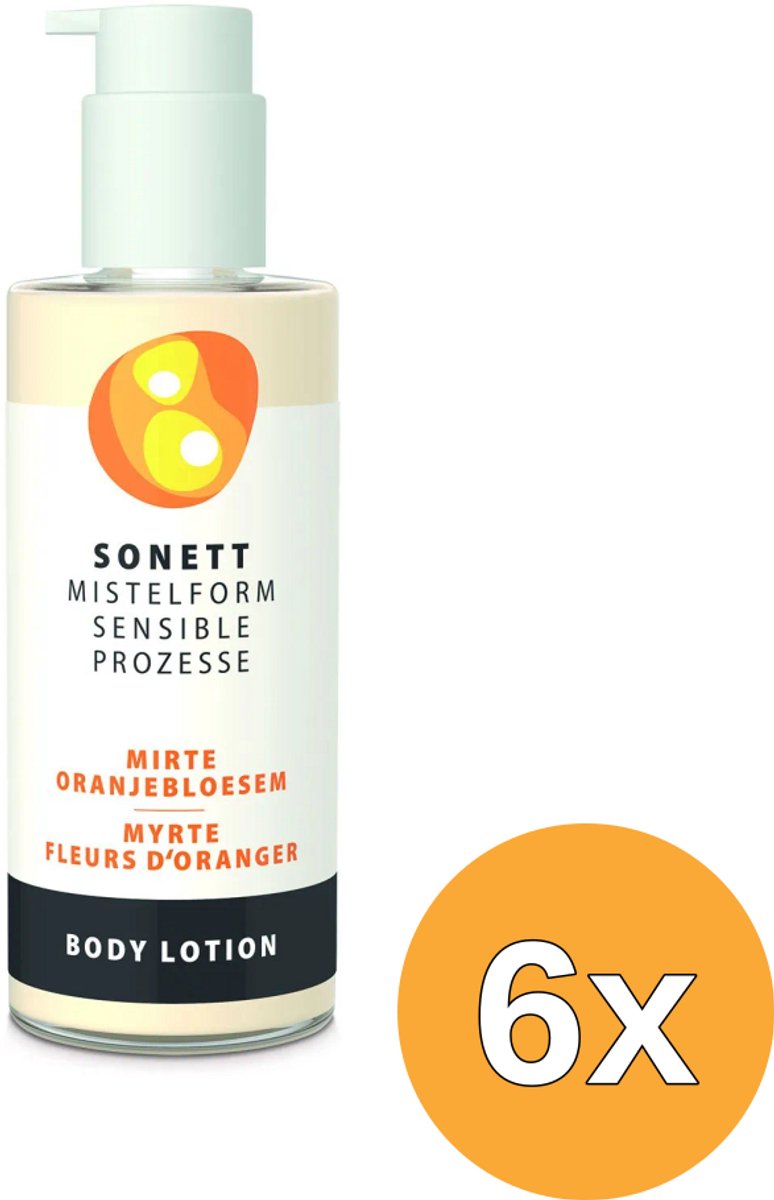 6x Sonett Mistelform Bodylotion Mirte & Oranjebloesem (145 ml)