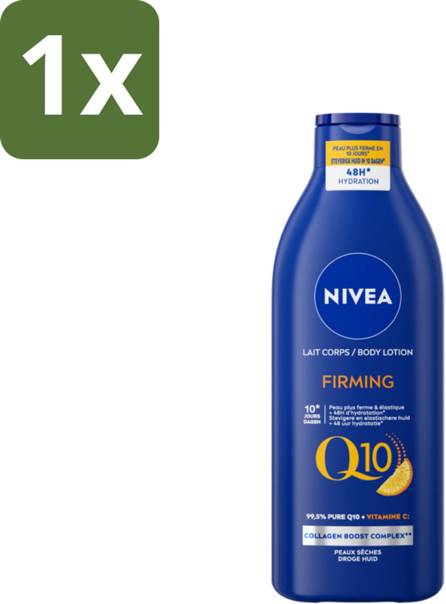 1 x Nivea - Q10 - Verstevigende Bodylotion - Vitamine C - 48 uur Hydratatie - Voor Droge Huid - 400 ml - NIVEA Q10 Bodylotion - Droge Huid Verzorging - Hydratatie - Huidverzorging - Collagen Boost