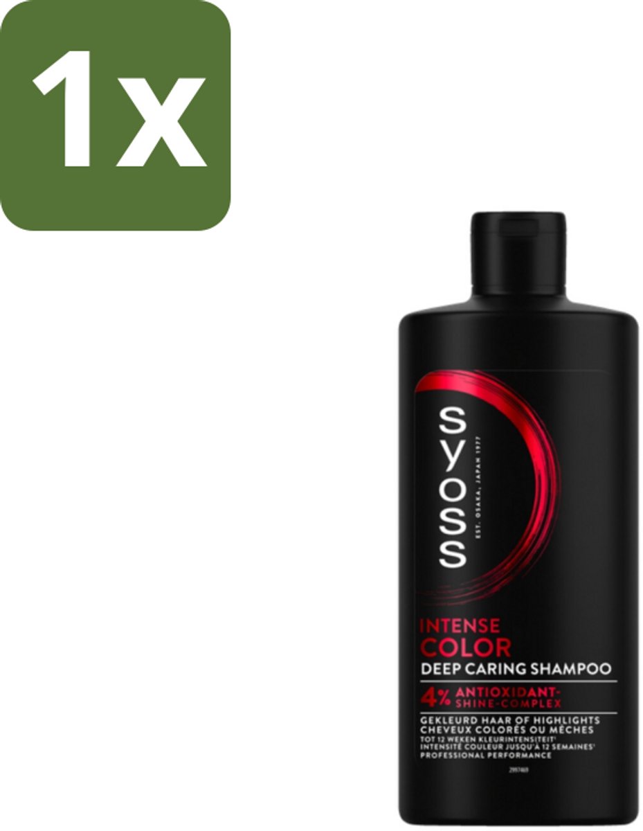 1 x SYOSS - Color 440 ml - Shampoo - Langdurige Styling - 440ml - Gekleurd Haar - Haarkleur Behoud - Kleurintensiteit - Antioxidant Shampoo - Haarkleur Bescherming