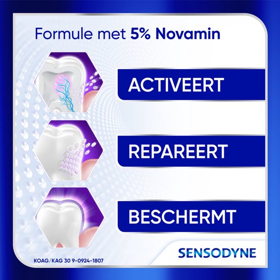 Formule met 5% Novamin: Activeert, Repareert, Beschermt