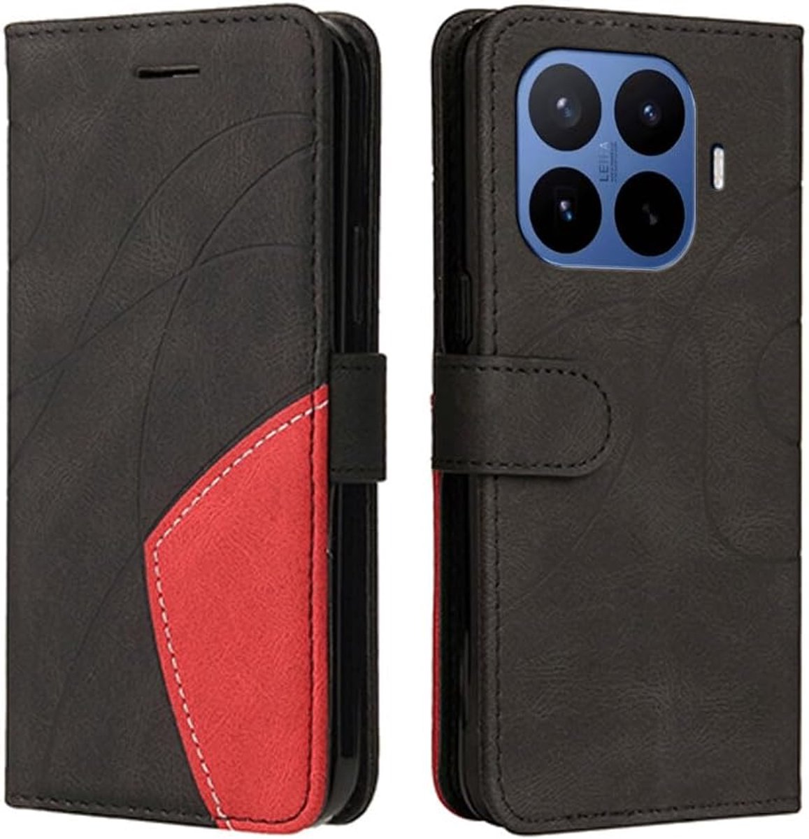 Telefoonhoes voor Xiao mi 17T - PU/TPU vintage flip - schokbestendig - stijlvolle bescherming - ShopVlot