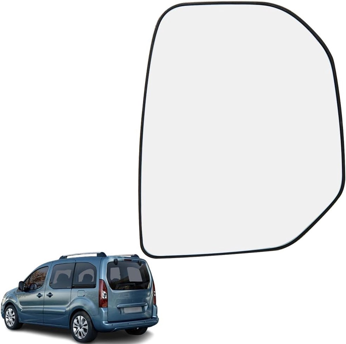 Buitenspiegel glas rechts - verwarmd - hoogwaardig materiaal - helder zicht bij alle weersomstandigheden - ShopVlot
