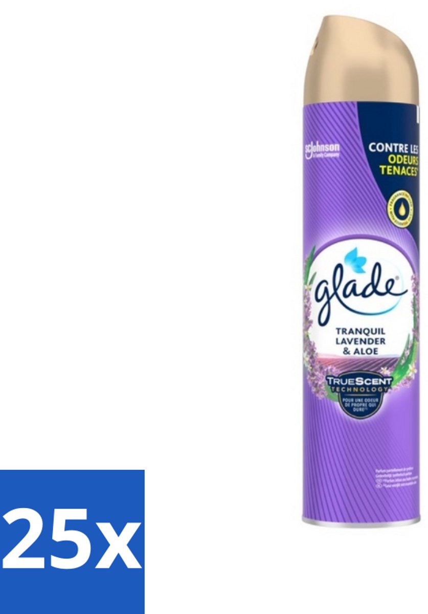 Glade - Luchtverfrisser Spray - Tranquil Lavender & Aloë - 300 ml - Bulkverpakking - 25 stuks