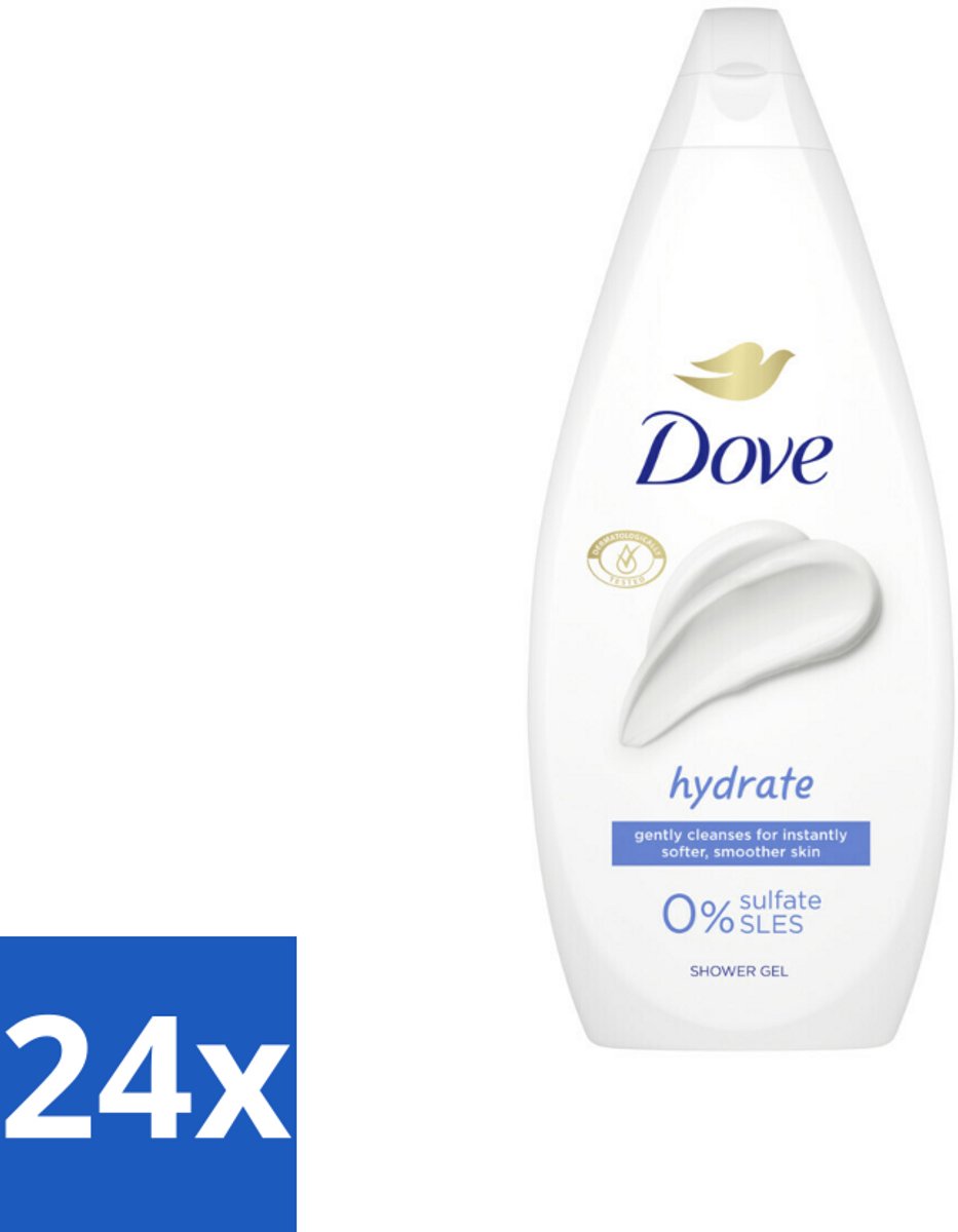 Dove Douchecrème - Hydrate - 720 ml - Voordeelverpakking - 24 stuks