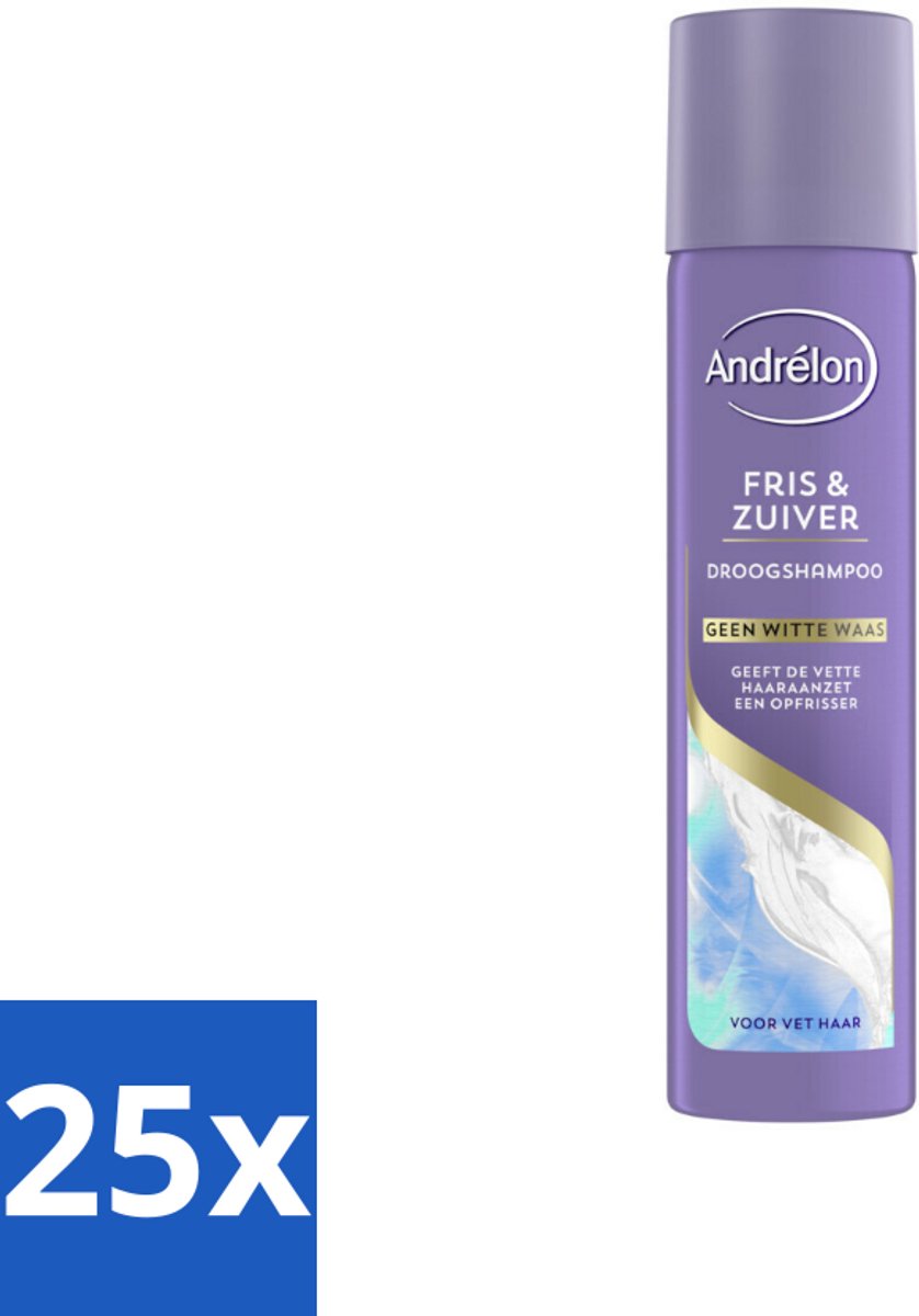 25 x Andrélon Special - Fris & Zuiver - Droogshampoo - 245 ml - Droogshampoo - Fris Haar - Vet Haar - Haarkleur - Haartype