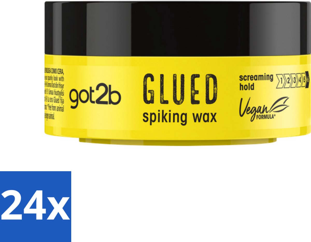 24 x Got2B - Spiking Wax - Glued - 75 ml - Haarkleur - Haartypen - Haartypen - Haartypen - Haartypen