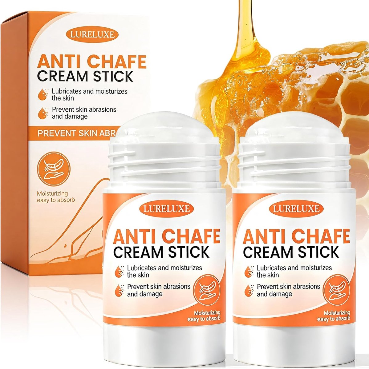 anti-wondwrijvingssticks 2 stuks - hydratatie 50 g - beschermende barrière - langdurig comfort - ShopVlot