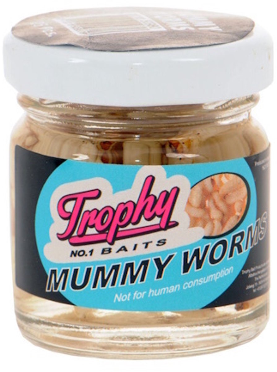 Trophy Mummy Worms Bewaarde Wasmotten | 25 Stuks White