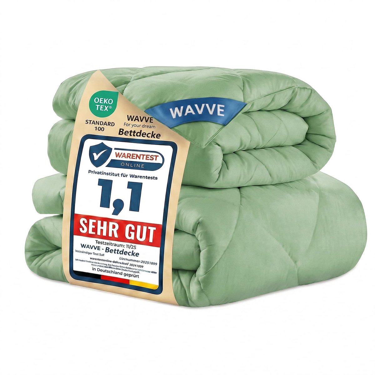 WAVVE Dekbed 220x240 2-delige set: zomer 150 g/m² + 4 seizoenen 300 g/m² = winter 450 g/m² 2-persoons dekbed van - ShopVlot