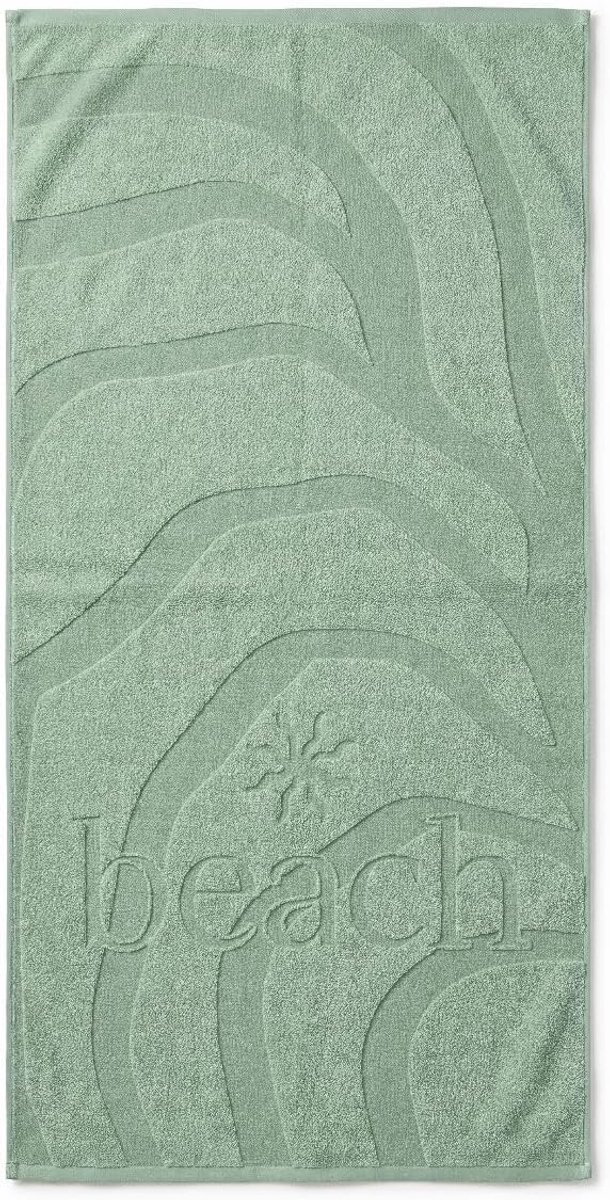 Strandlaken Katoen Sun Beach 100x200cm - light green - ShopVlot