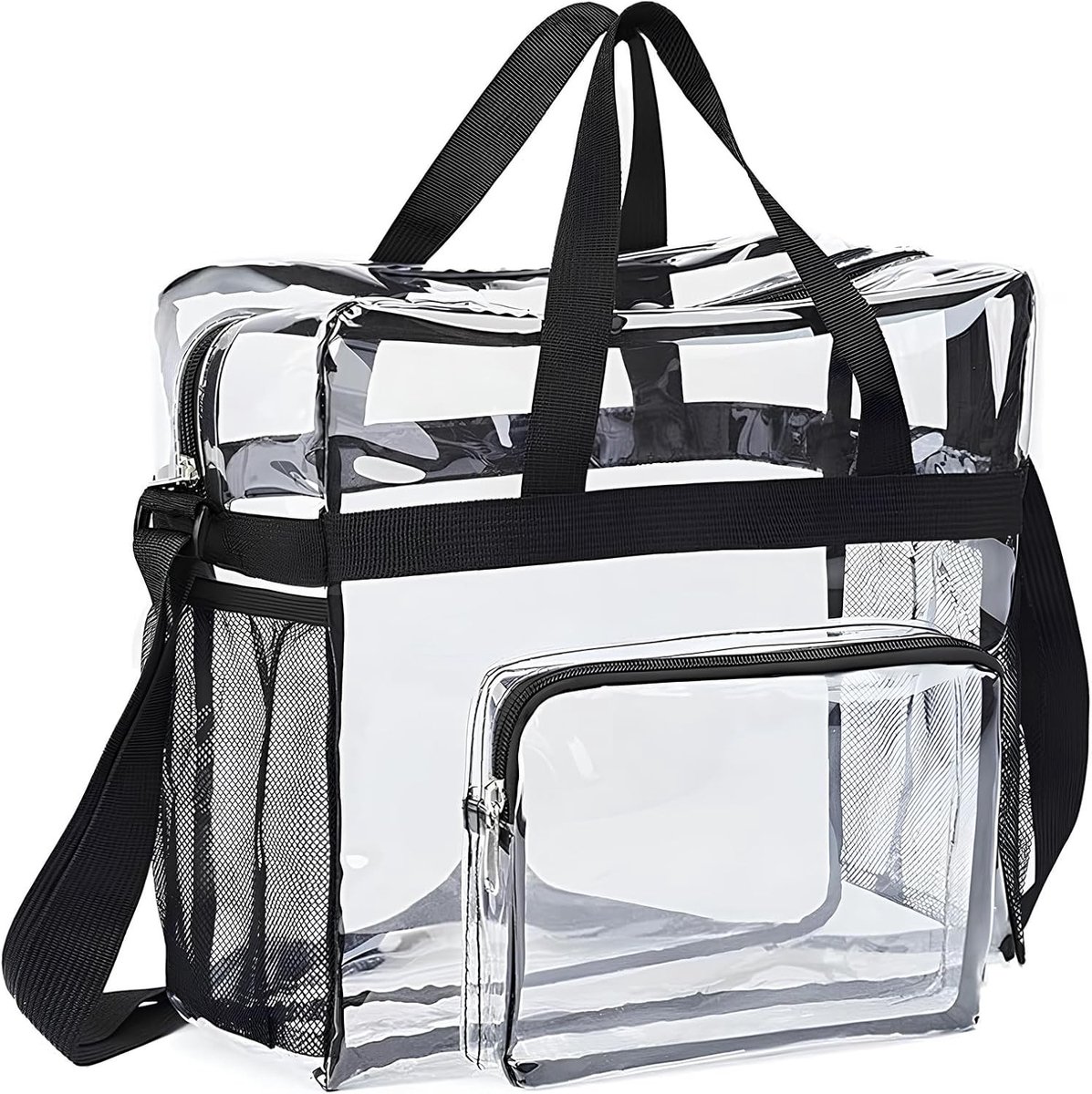Sauna tas doorzichtig - Transparante draagtas - 30 x 15 x 30 cm - PVC waterdichte reistas - Voor werk, sport en evenementen