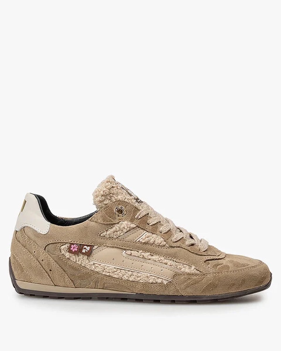 Floris van Bommel sneakers model Illvi 01.00 kleur taupe maat 36