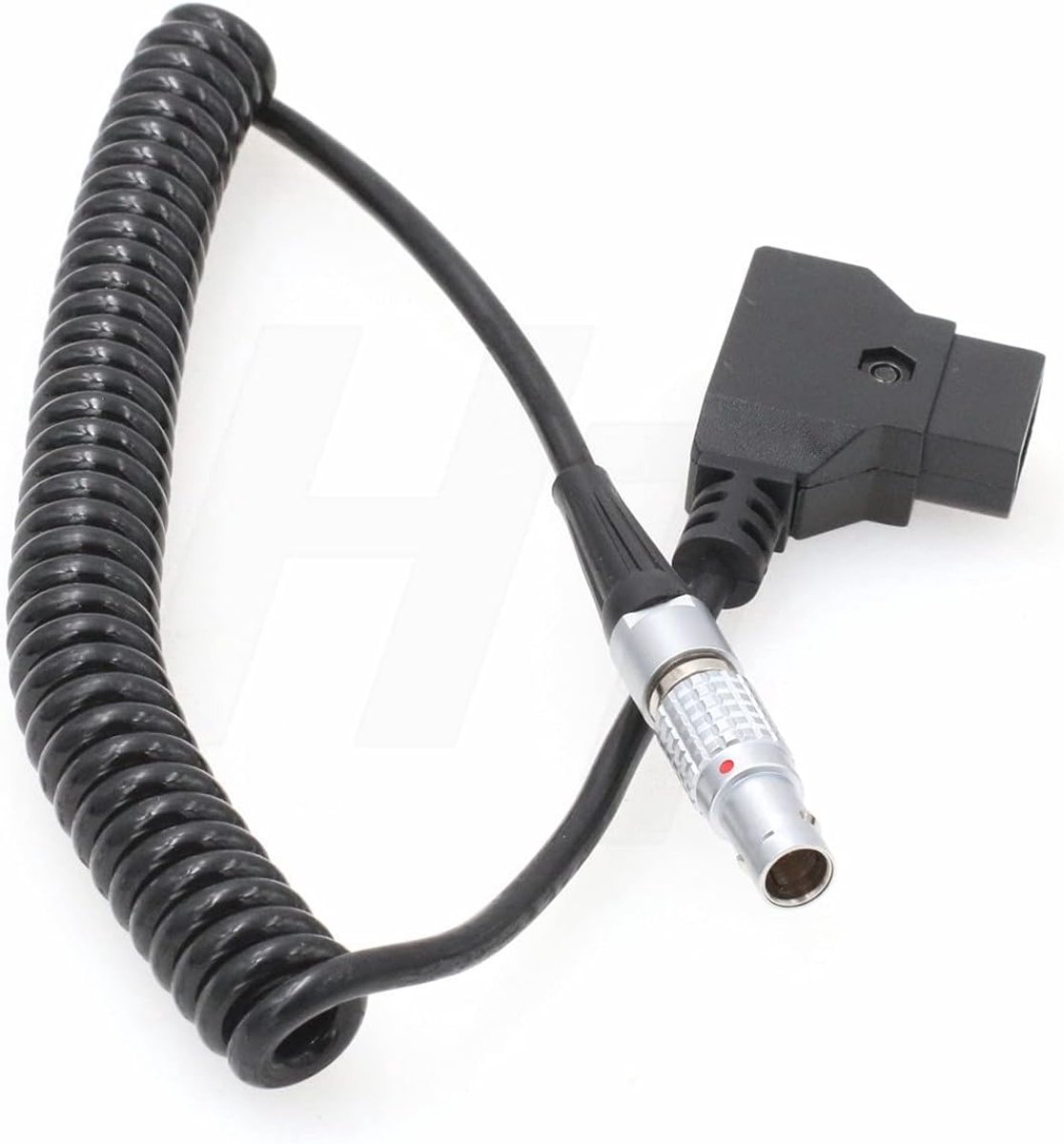 HangTon P-tap D-tap to 0B 7 Pin Coiled Power Cable for Tilta Nucleus-M Motor to V-mount Battery Plate - ShopVlot