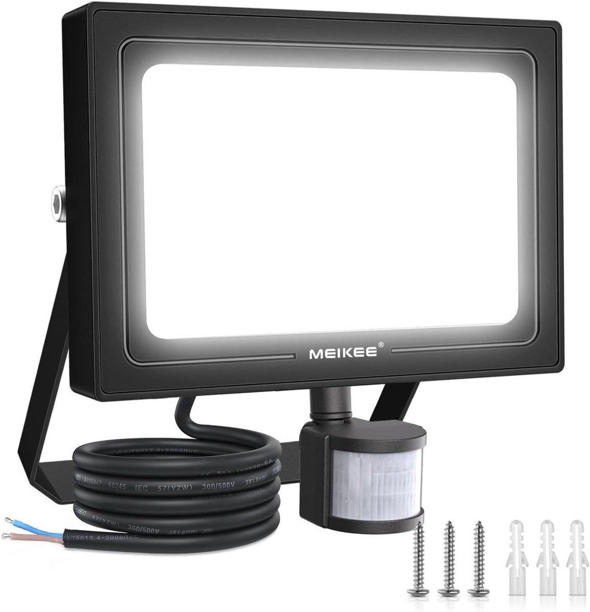 Sensor lampjes met bewegingsmelder - Wit - 1 stuk - LED Schijnwerper 2800 Lumen IP66 Waterdicht - Voor Buitenverlichting