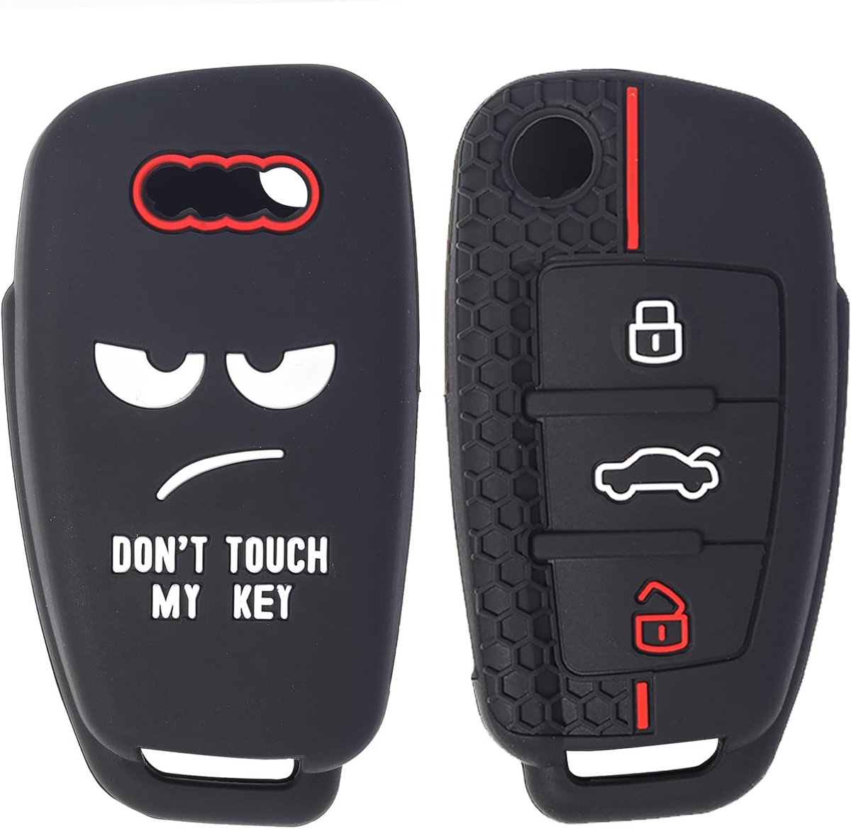 Autosleutelhouder voor Audi A1 A3 A4 A6 - 3 knoppen sleutelcase - perfect passende bescherming - ShopVlot