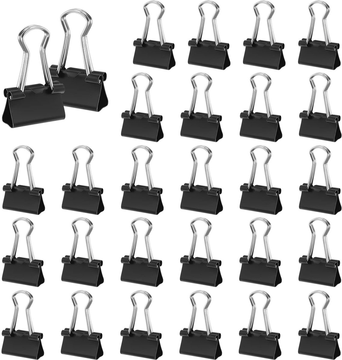 Set van 110 kleine metalen paperclips 15 mm