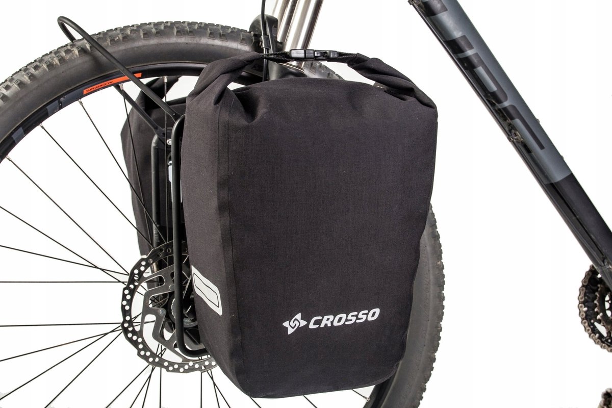 Crosso Twist 30 Fietstassen Set - Zwart, Waterdicht, 30L
