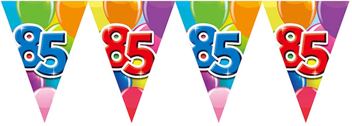 We Fiesta leeftijd vlaggenlijn 85 jaar