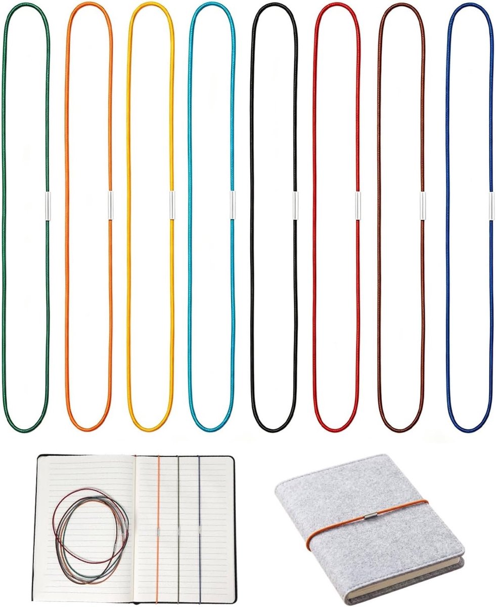 Elastische Bandjes voor Notitieboek - Multikleur - 13 cm - Duurzaam Rubber en Nylon - Voor Notitieboeken en Creatieve Projecten