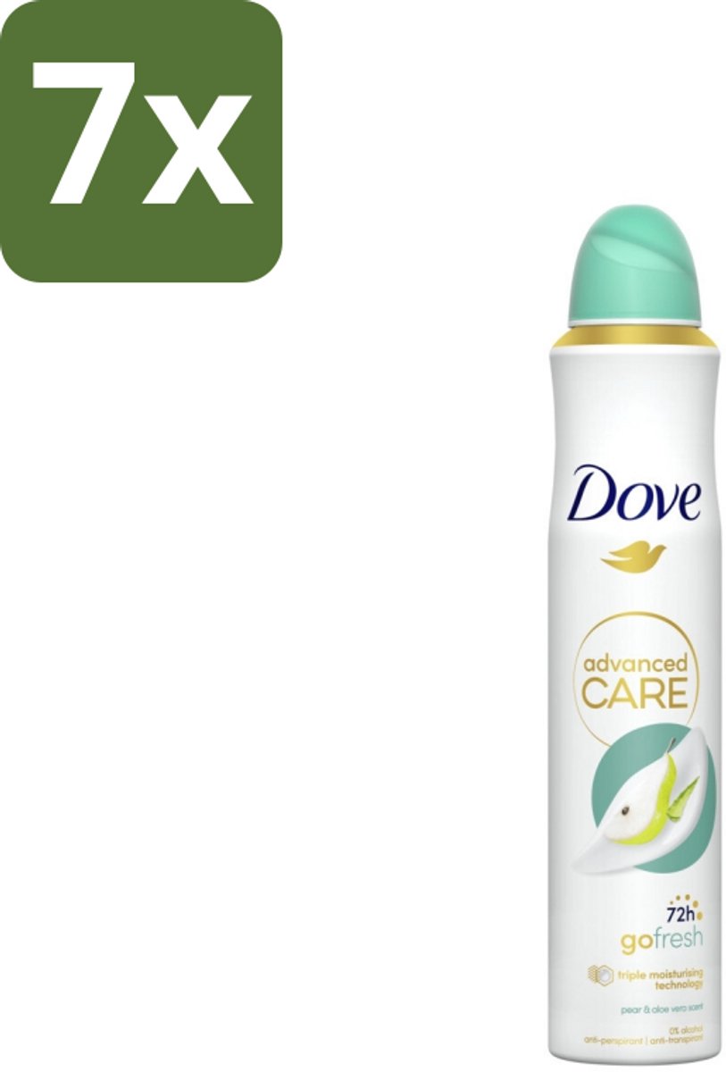Dove Deodorant Spray - Peer & Aloë Vera - 200 ml - Bulkverpakking - 7 stuks