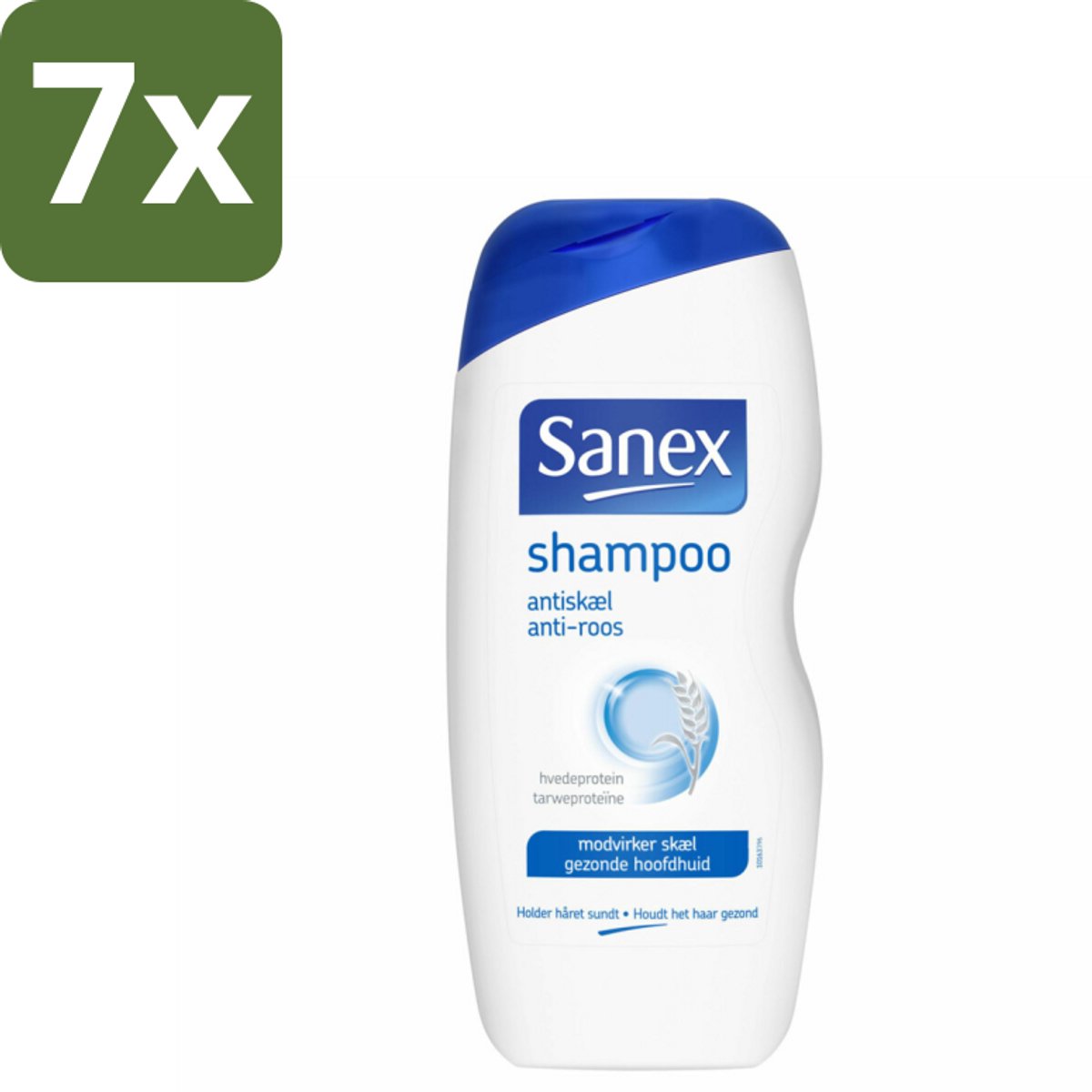 Sanex - Shampoo - Anti-Roos - Tegen Schilfers - 250 ml - Bulkverpakking - 7 stuks