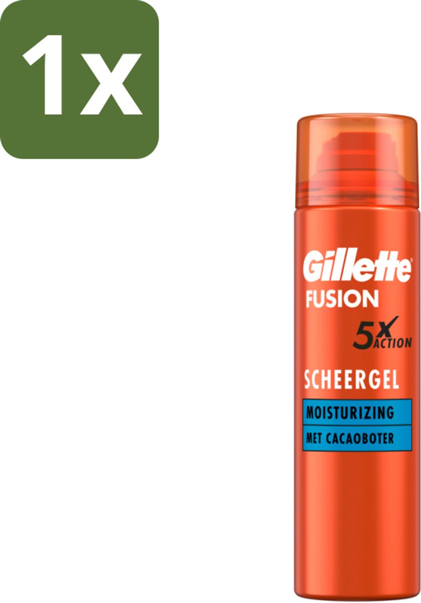 Gillette Fusion5 ProGlide - Scheergel - Hydraterend - Met Cacaoboter - 200 ml - 1 stuk
