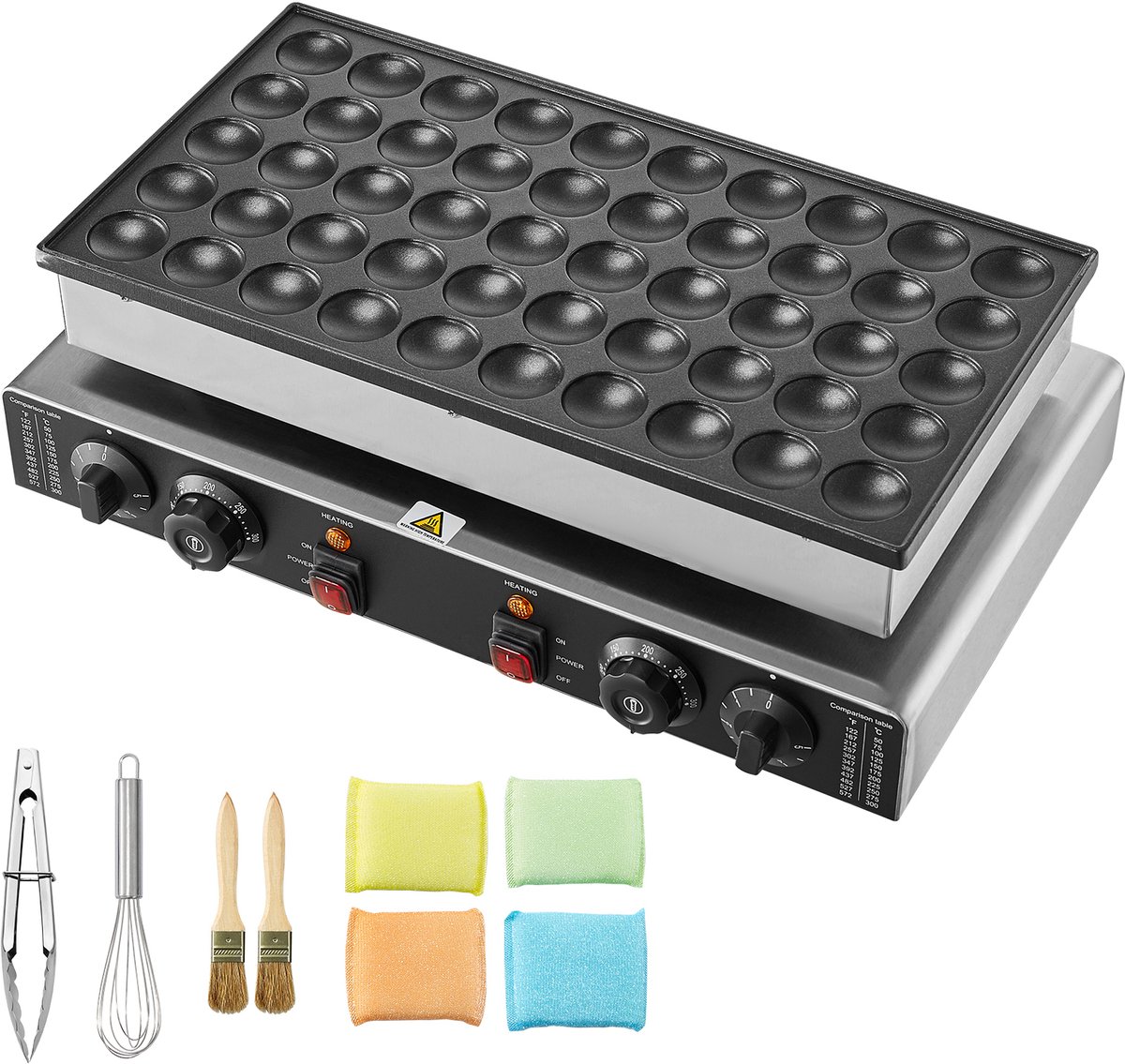 Mini Pannenkoek Maker Enige Uitvoering Non-Stick Wafelijzer 10.4 kg Gewicht Commercieel Gebruik Dorayaki Baker