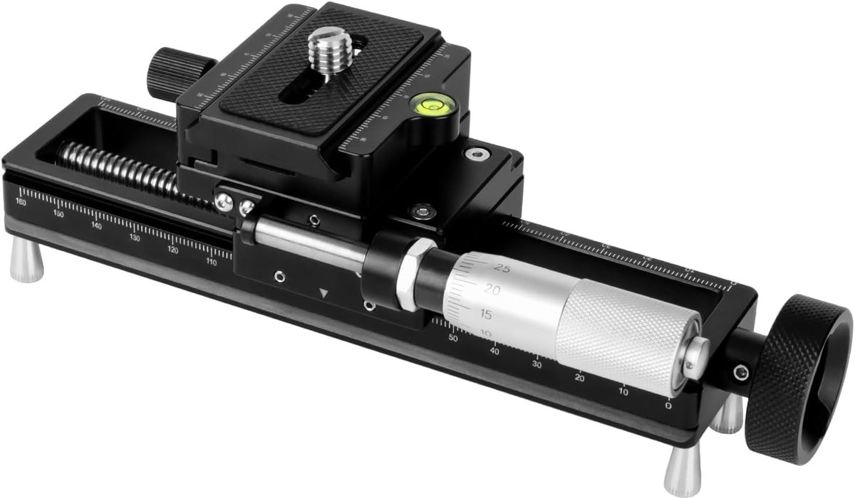 Macro focus rail slider - Arca quick release plaat - Nauwkeurige focus voor close-up fotografie - ShopVlot