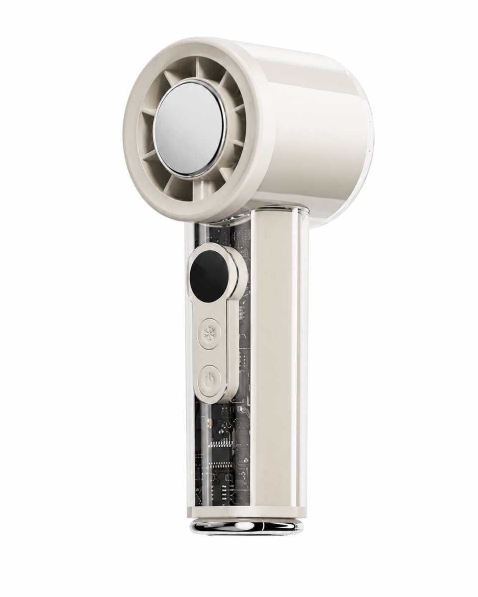 Handventilator Hawaa FrostCore Max - Oplaadbaar - Met Koelplaat - Wit