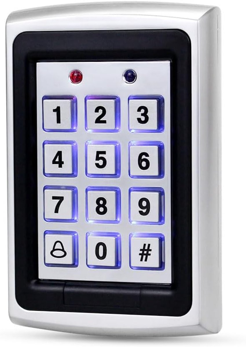 Digitaal Toetsenbord Toegangscontrole - Geschikt voor 1000 Gebruikers - Verlicht Toetsenbord - Ideaal voor Huizen en Bedrijven