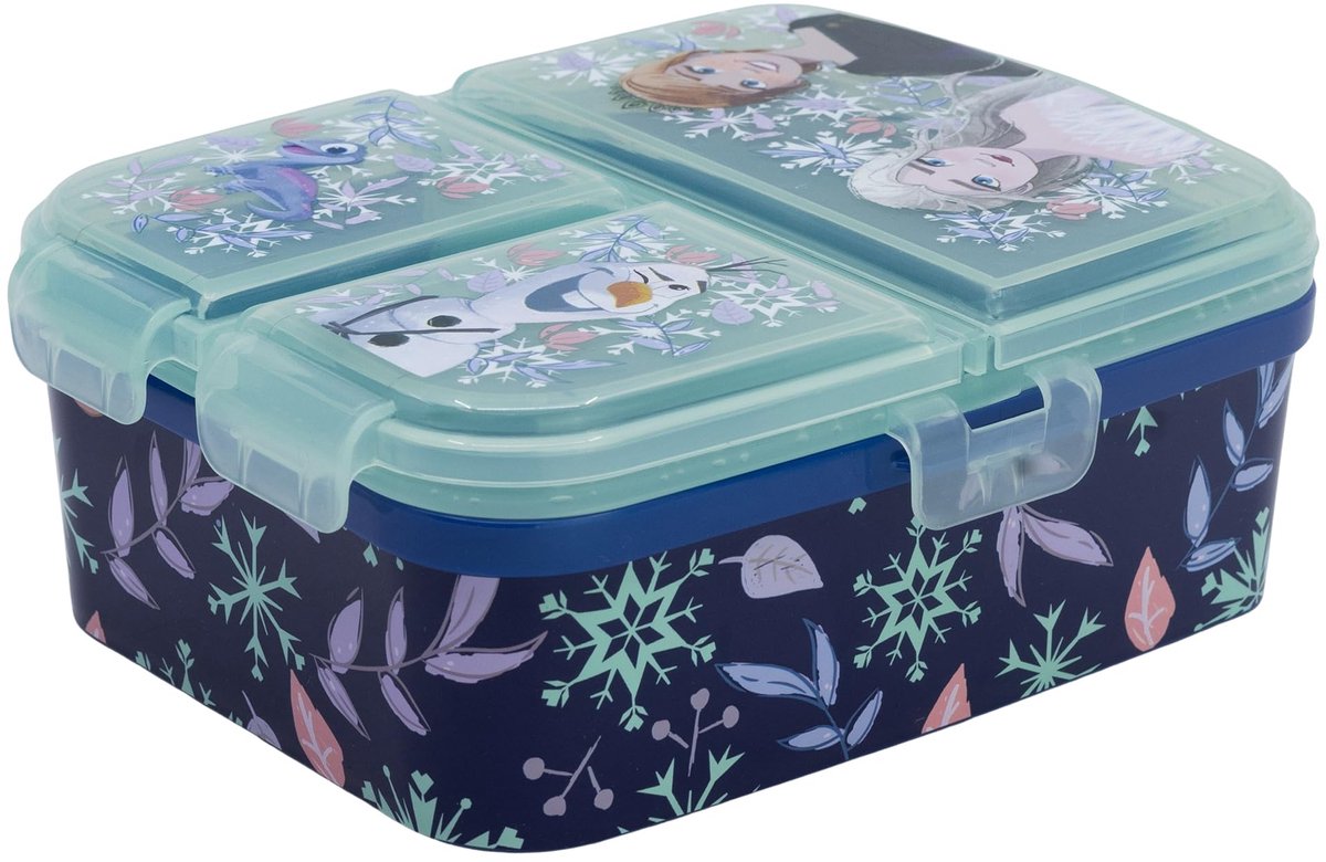 Lunchbox kinderen 4 compartimenten - XL broodtrommel BPA-vrij - veilige sluiting - ideaal voor school - ShopVlot