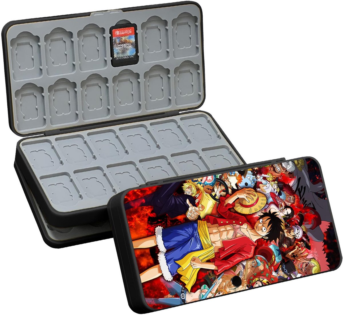 Opslag voor Switch spelletjes - opbergdoos met 48 sleuven - siliconen voering - bescherm je gamecollectie - ShopVlot