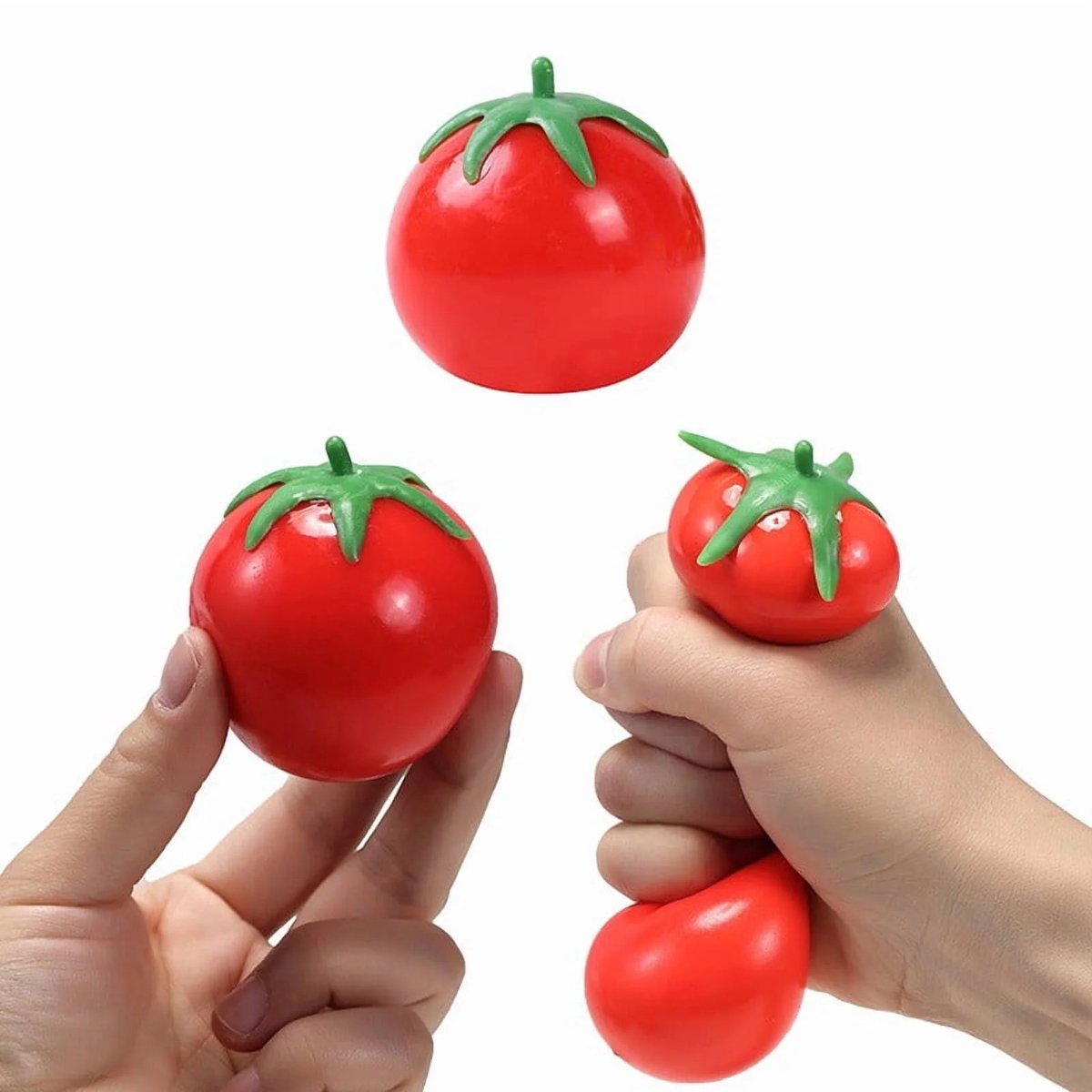 Premium Tomaat Squishy / Tomato Knijpbal / Stressbal | Slowrising | Anti-Stress Speelgoed / Fidget Toy | Handtrainer - Tomaat