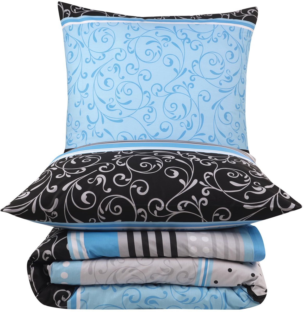 mshometex Beddengoed, 140 x 220 cm, 100% katoen, renforcé, 2-delig, met kussensloop van 70 x 90 cm, Öko-Tex Standard - ShopVlot