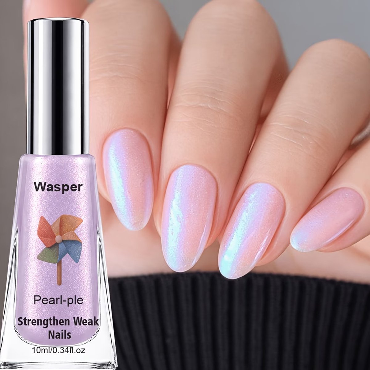 Lacquer Nail Polish Lilac Pearl – Parelmoer Lila Nagellak 10 ml met Glazed Finish voor Manicure & Nail Art