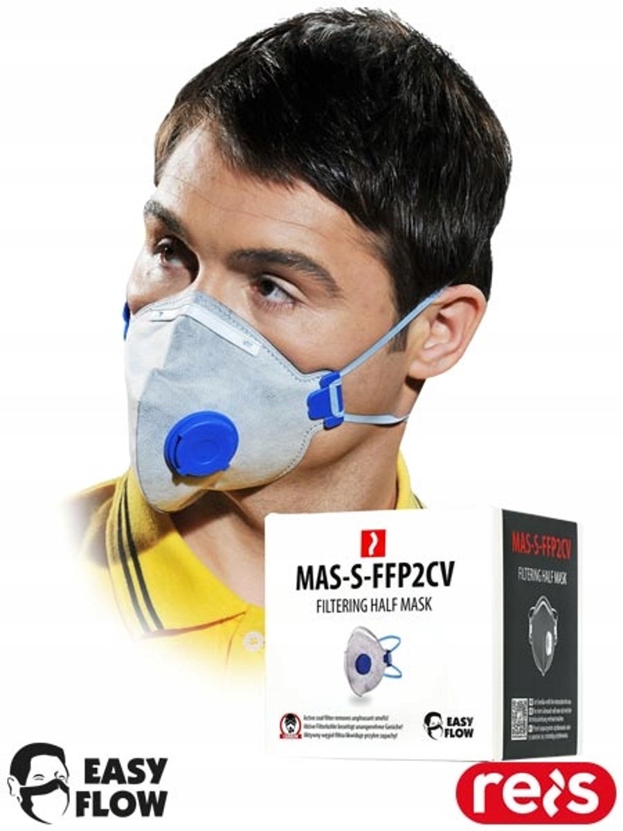 Stofmasker FFP2 met ventiel, 10 stuks