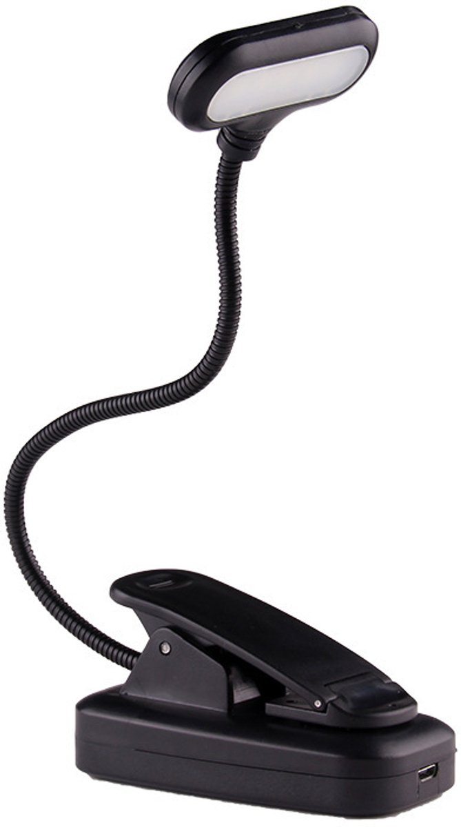 LED-bureaulamp, LED-leeslamp met clip, oogbeschermende bureaulamp
