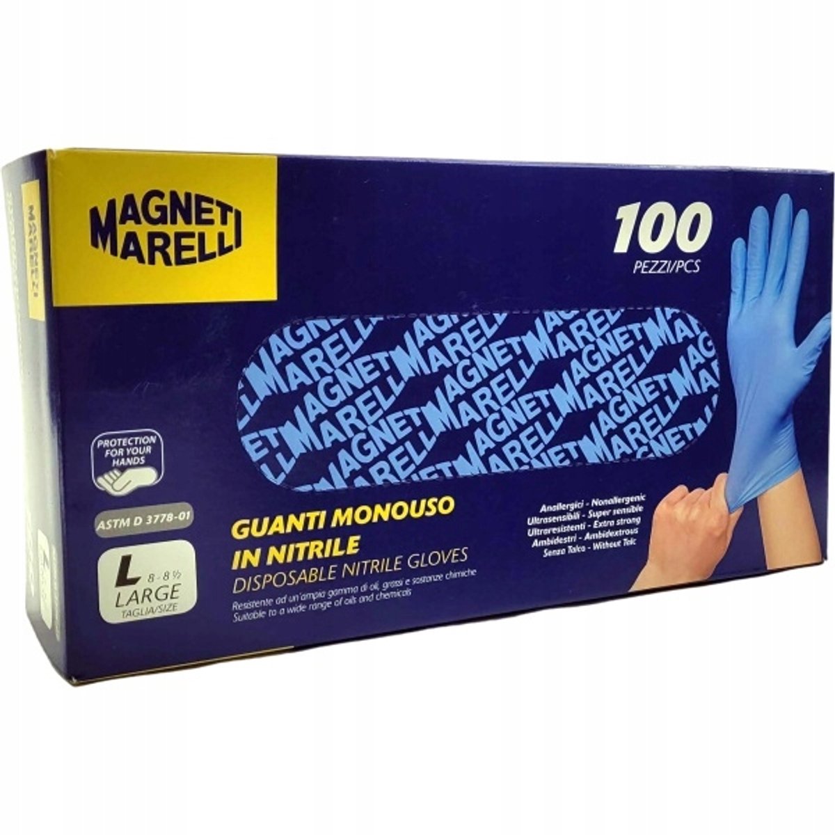 Werkplaatshandschoenen Nitrile Blauw Maat L - 100 stuks