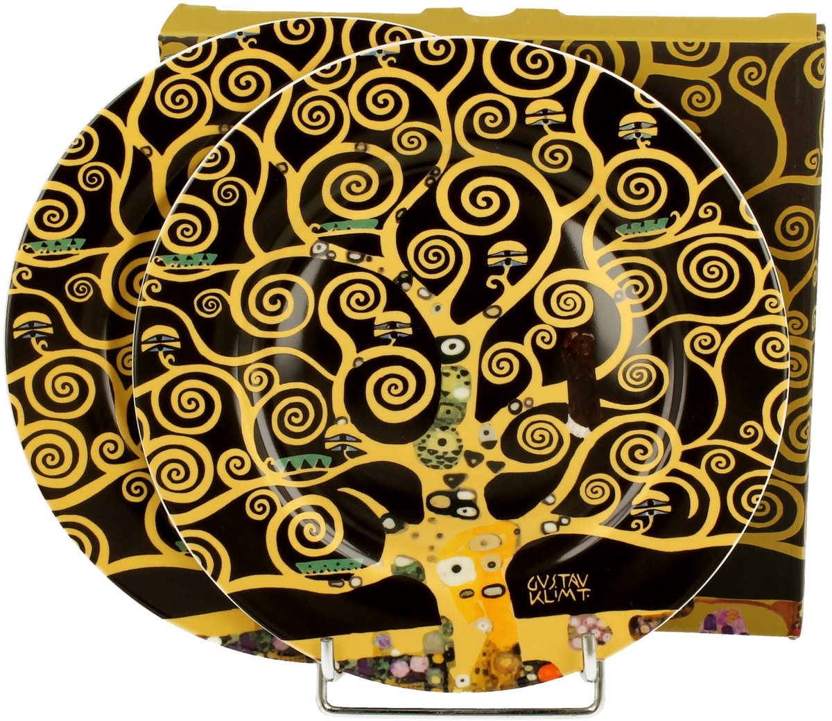 2x Klimt 'Levensboom' dessertschalen 21cm Porselein