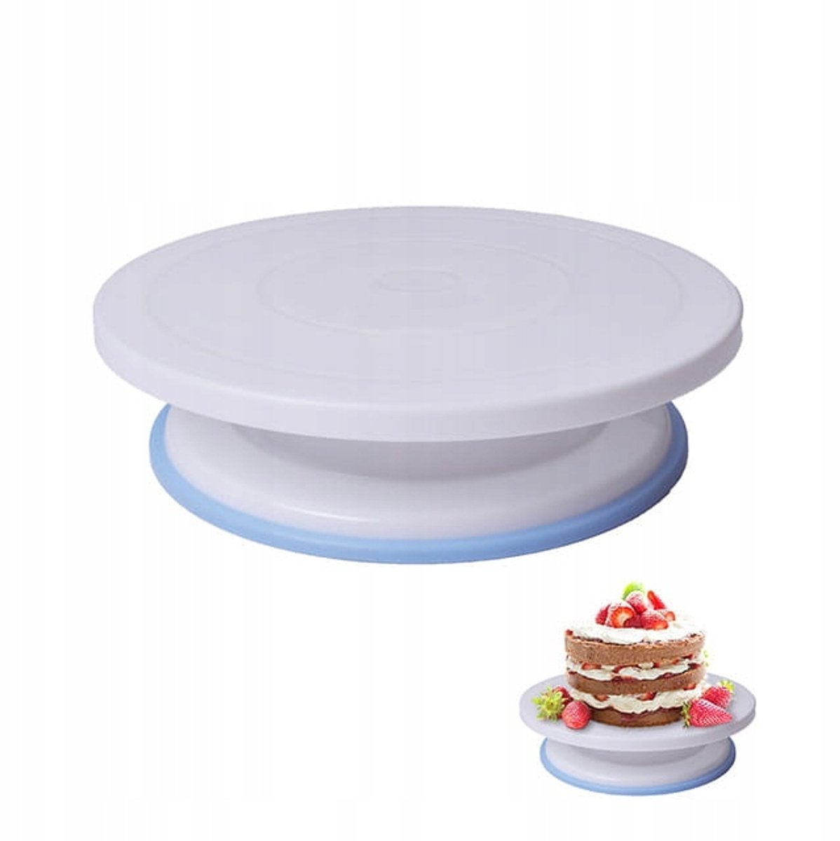 Draaiplateau Taart Decoratie 28 cm - Stabiel en Gemakkelijk