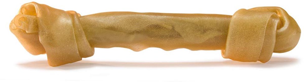 Knochenknoop hondensnack van leer, 7 cm (25 stuks)