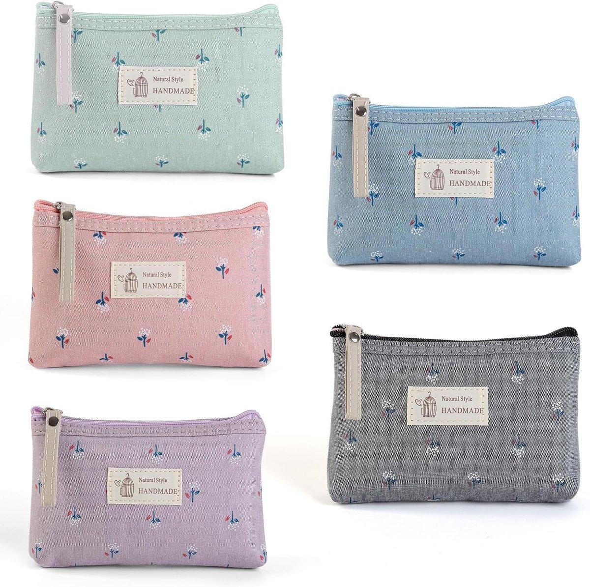 make-uptas 17 x 11,5 x 4 cm - linnen/katoen - multifunctioneel - perfect voor handtas - ShopVlot