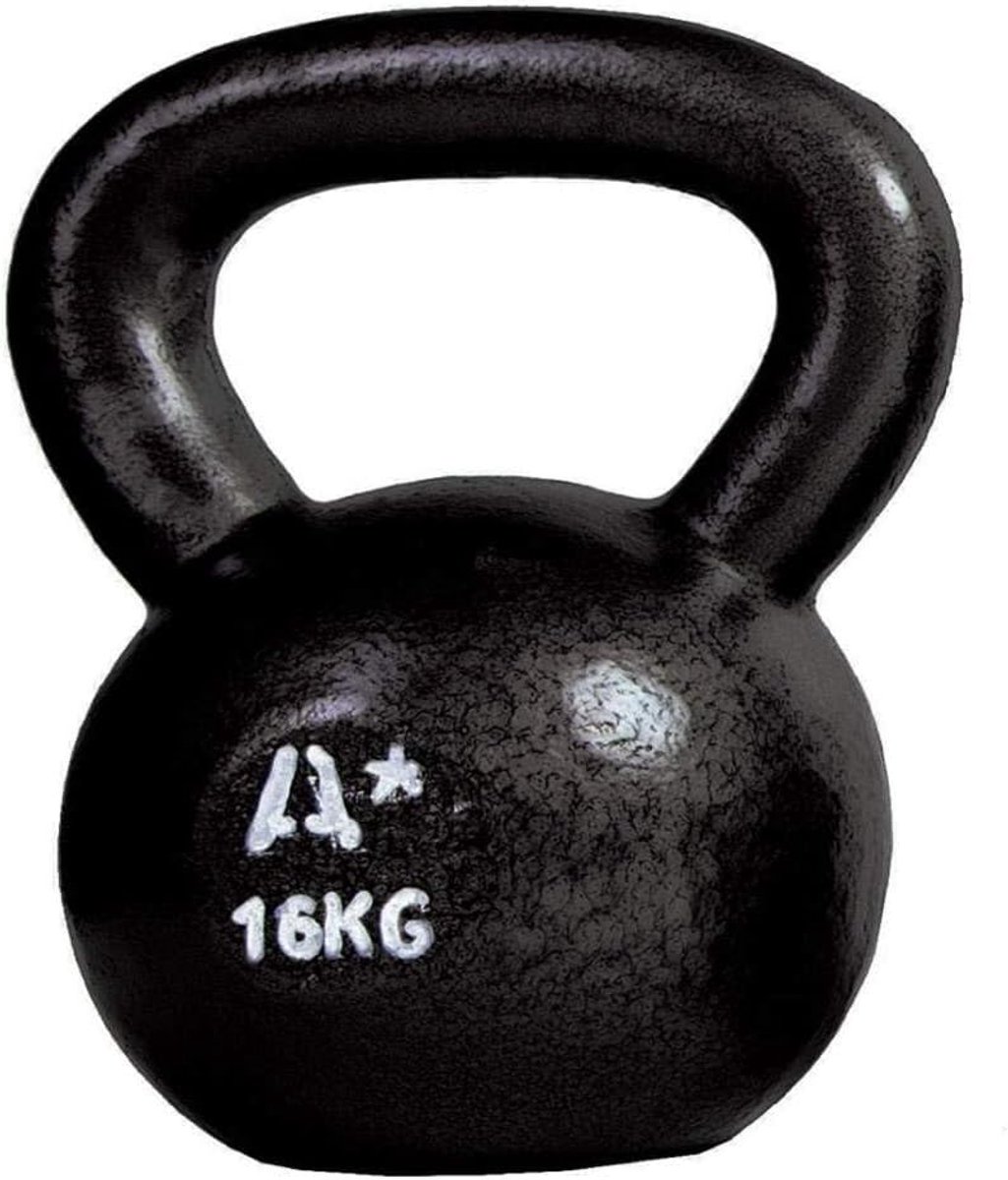 Kettlebell 16 kg - Gietijzer - Sterkte training - Ideaal voor thuis of sportschool - ShopVlot