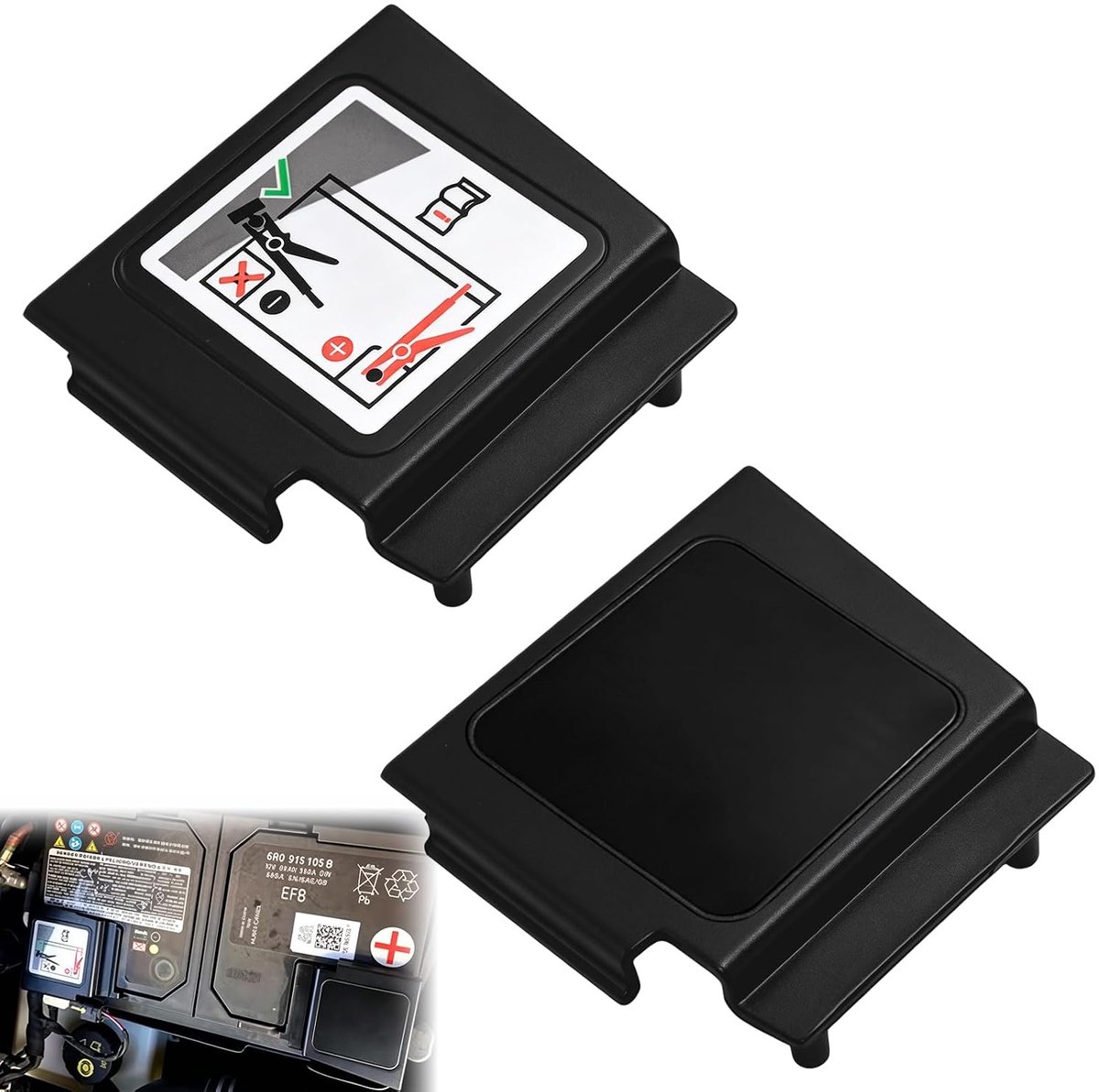 Batterijdeksel set van 2 - Universele batterijcover - Perfecte vervanging voor VW en Audi - Betrouwbare bescherming - ShopVlot