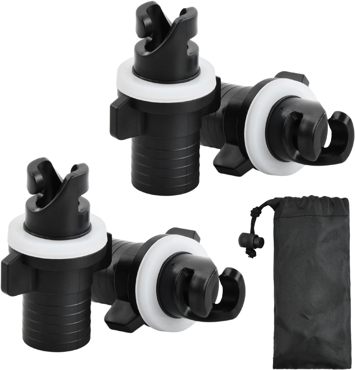 Kayak luchtklep adapters 4 stuks - rubber - lekvrij - geschikt voor SUP en kano - ShopVlot