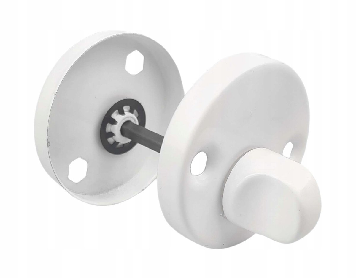 Rond WC Schild - Wit, 55mm Diameter, Inclusief Bevestigingsmateriaal