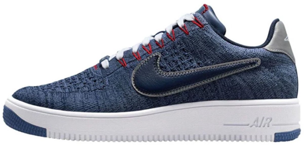 Nike Air Force 1 Ultra Flyknit Low Patriots Robert Kraft Nor’easter Blauw