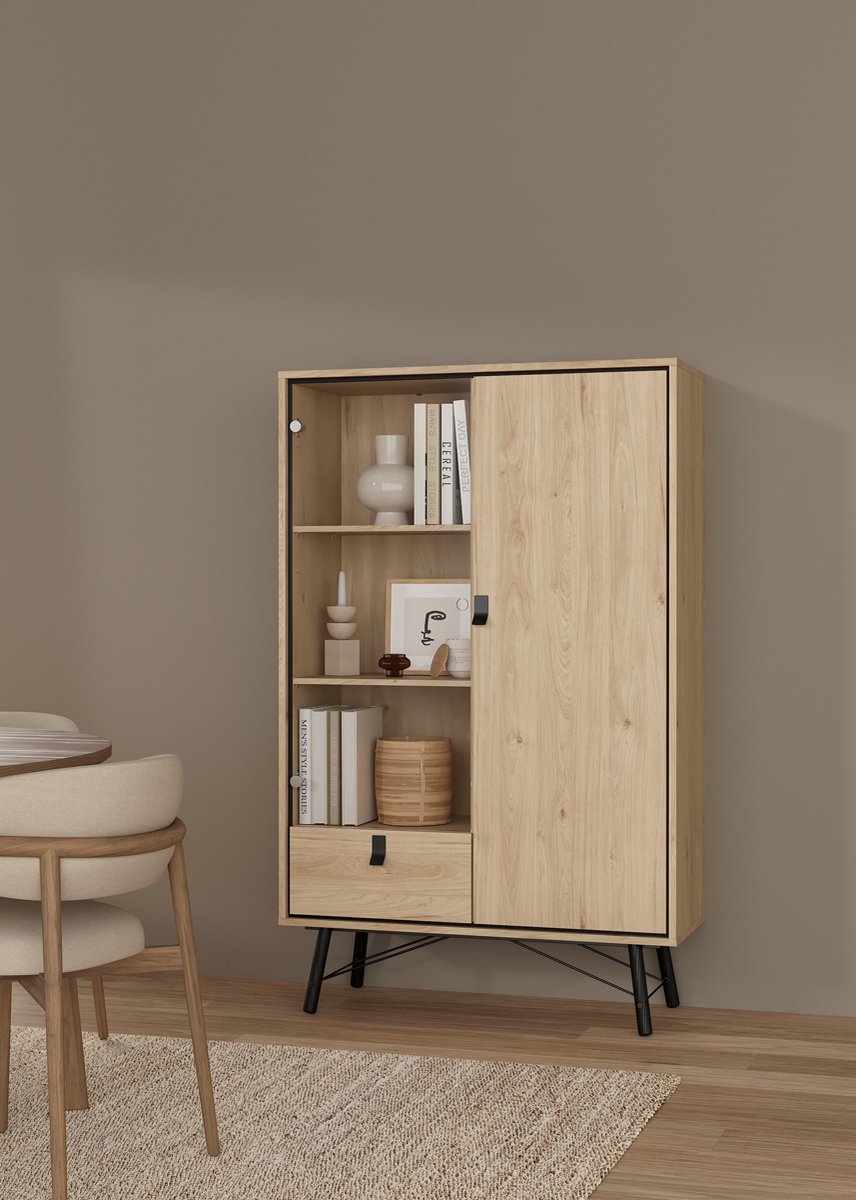 Giga Living Wandkast Ry - Naturel - 100x40x160cm